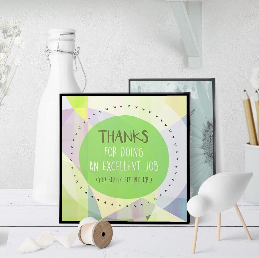 1161 Thanks For Doing An Excellent Job Art - deloresartcanada