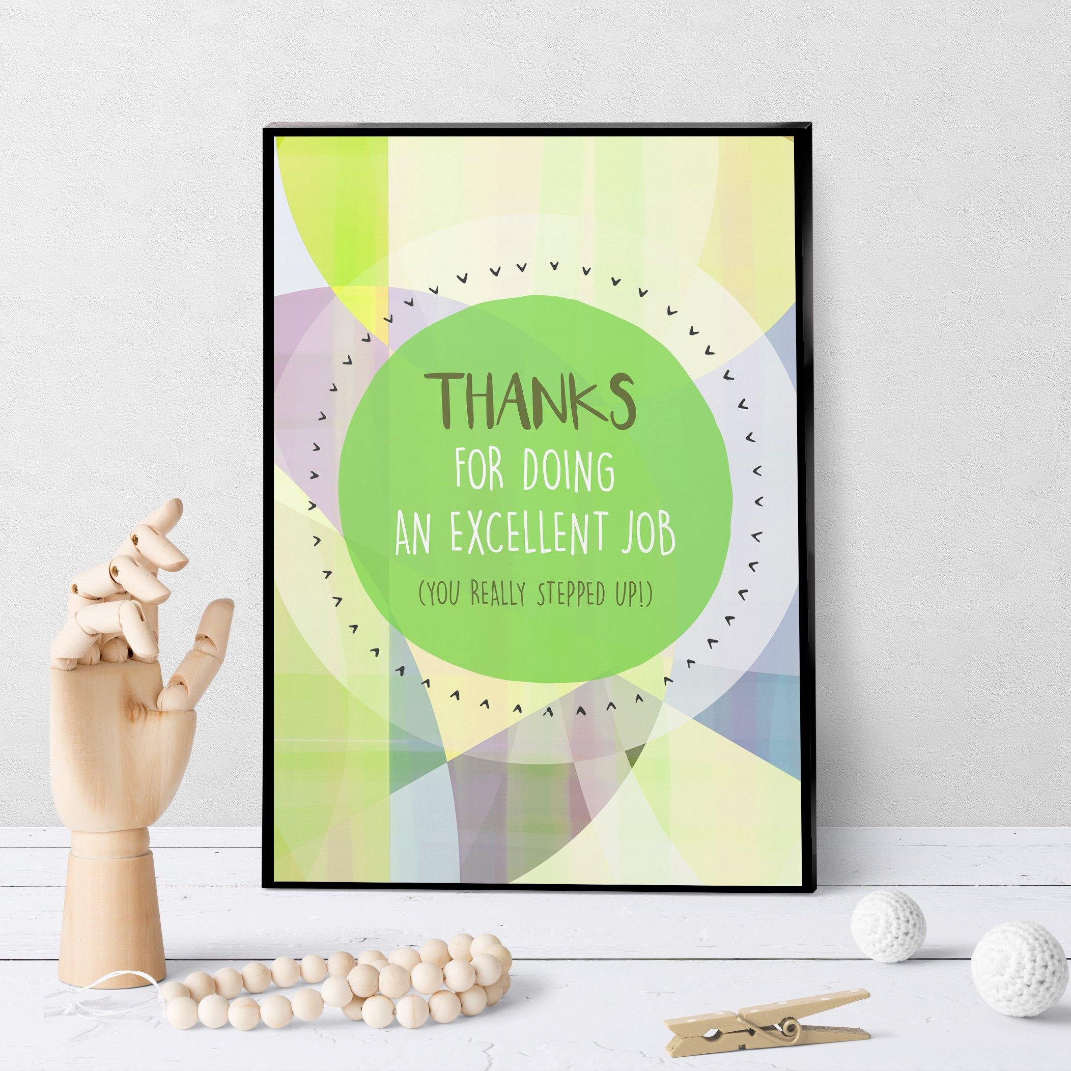 1161 Thanks For Doing An Excellent Job Art - deloresartcanada