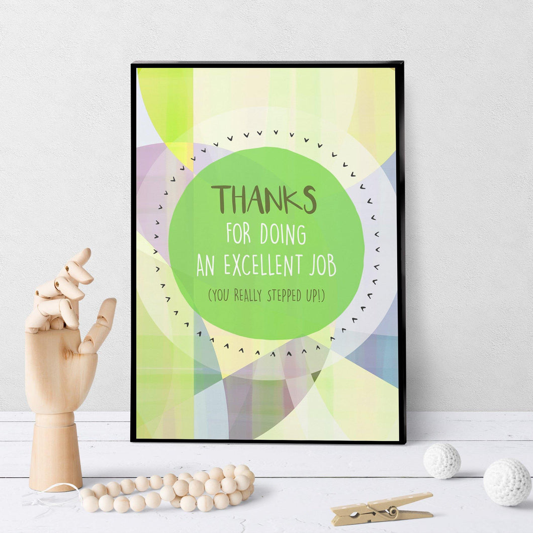 1161 Thanks For Doing An Excellent Job Art - deloresartcanada