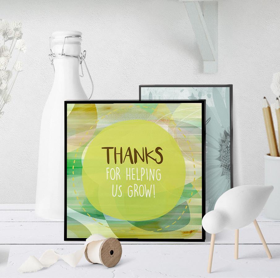 1162 Thank You For Helping Us Grow Art - deloresartcanada
