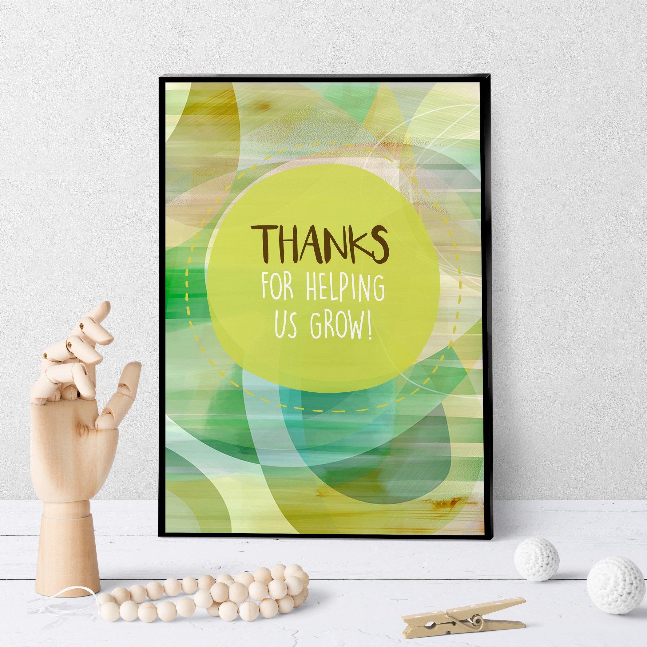 1162 Thank You For Helping Us Grow Art - deloresartcanada