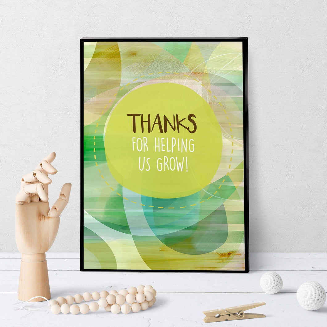 1162 Thank You For Helping Us Grow Art - deloresartcanada