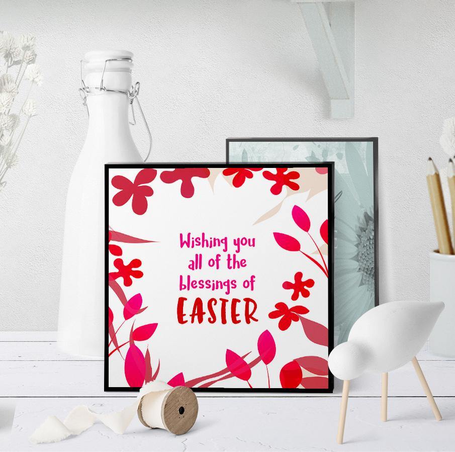 1164 Wishing You All Of The Blessings Of Easter Art - deloresartcanada