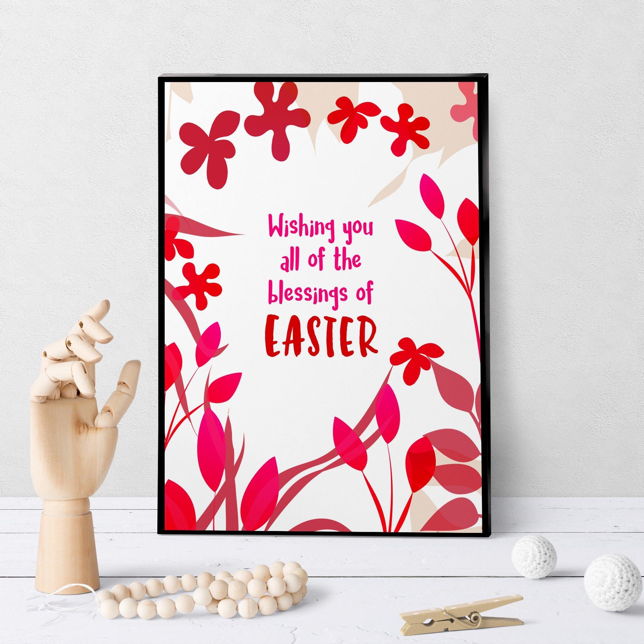 1164 Wishing You All Of The Blessings Of Easter Art - deloresartcanada