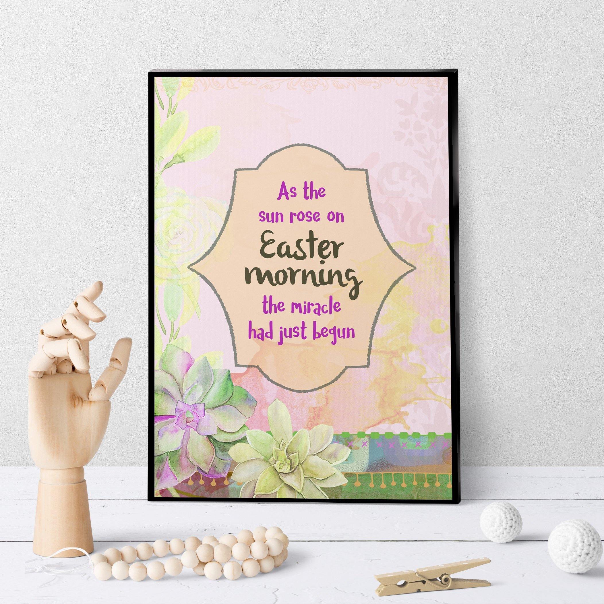 1165 As The Sun Rose On Easter Morning Art