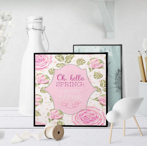 1173 Oh Hello, Spring Easter Art - deloresartcanada