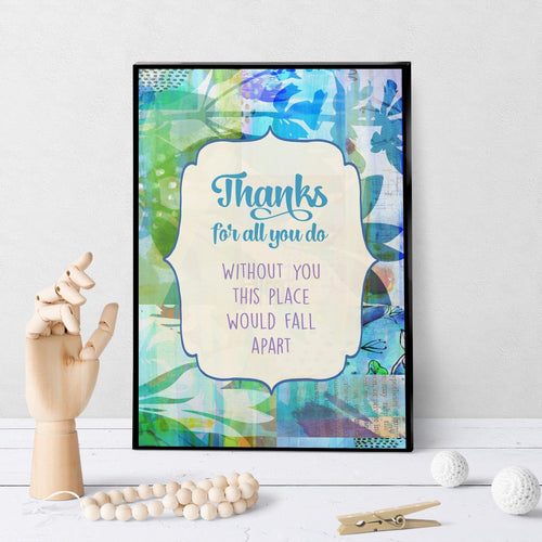 1176 Thanks For All You Do Admin Pro Art - deloresartcanada