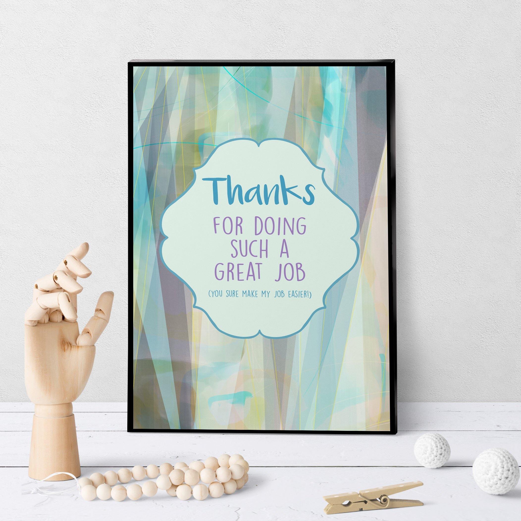 1179 Thanks For Doing A Great Job Admin Pro Art - deloresartcanada