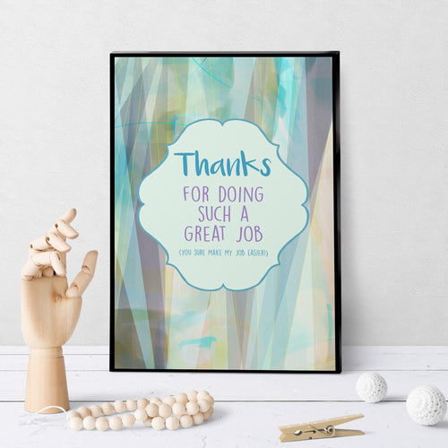 1179 Thanks For Doing A Great Job Admin Pro Art - deloresartcanada