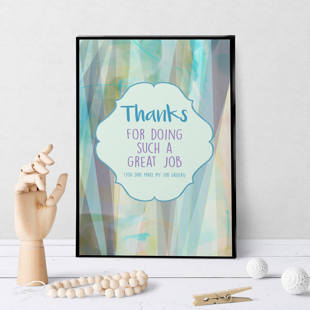 1179 Thanks For Doing A Great Job Admin Pro Art - deloresartcanada