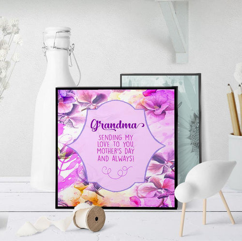 1191 Grandma Sending Love Mother's Day Art - deloresartcanada