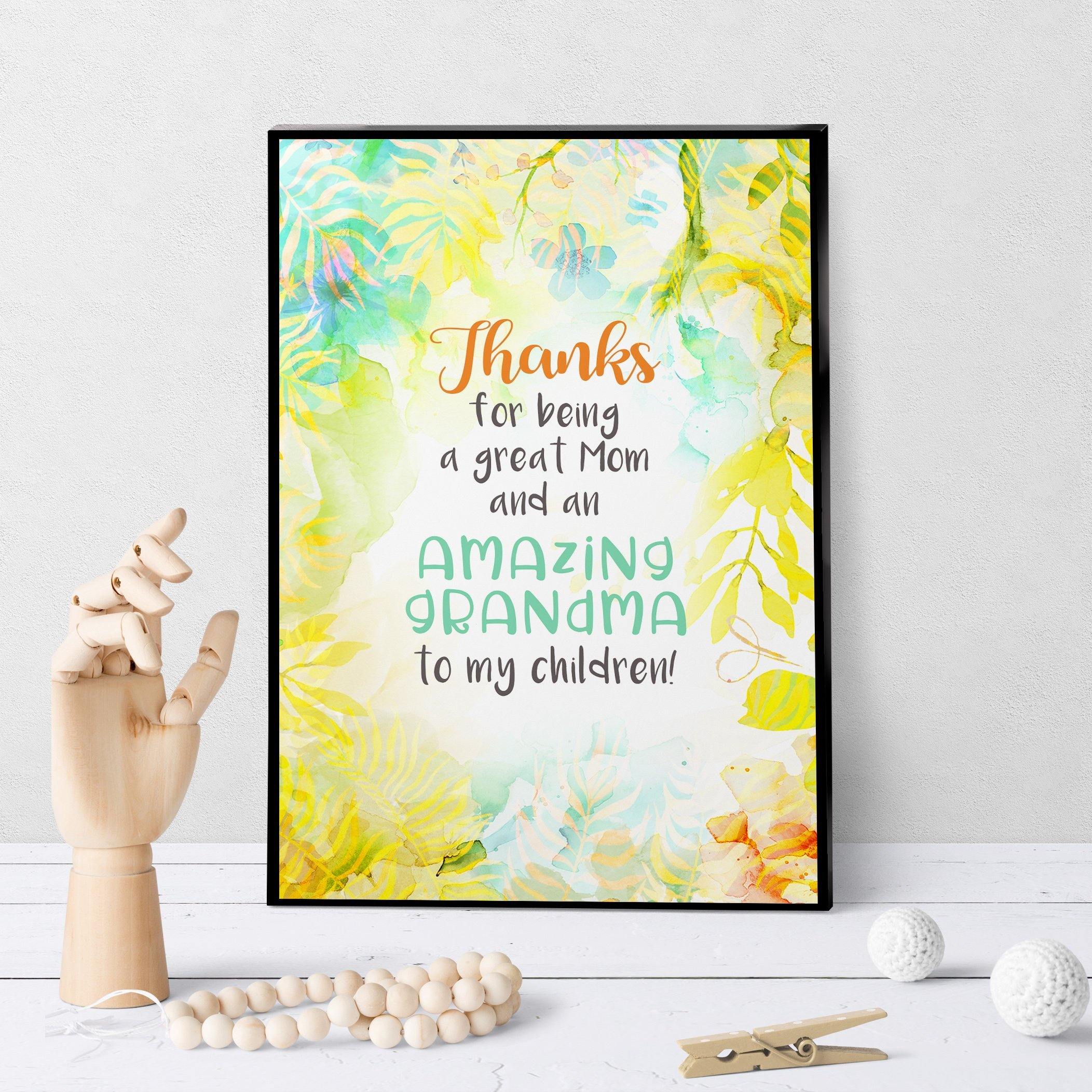 1197 Thanks For Being Such A Great Grandma Art