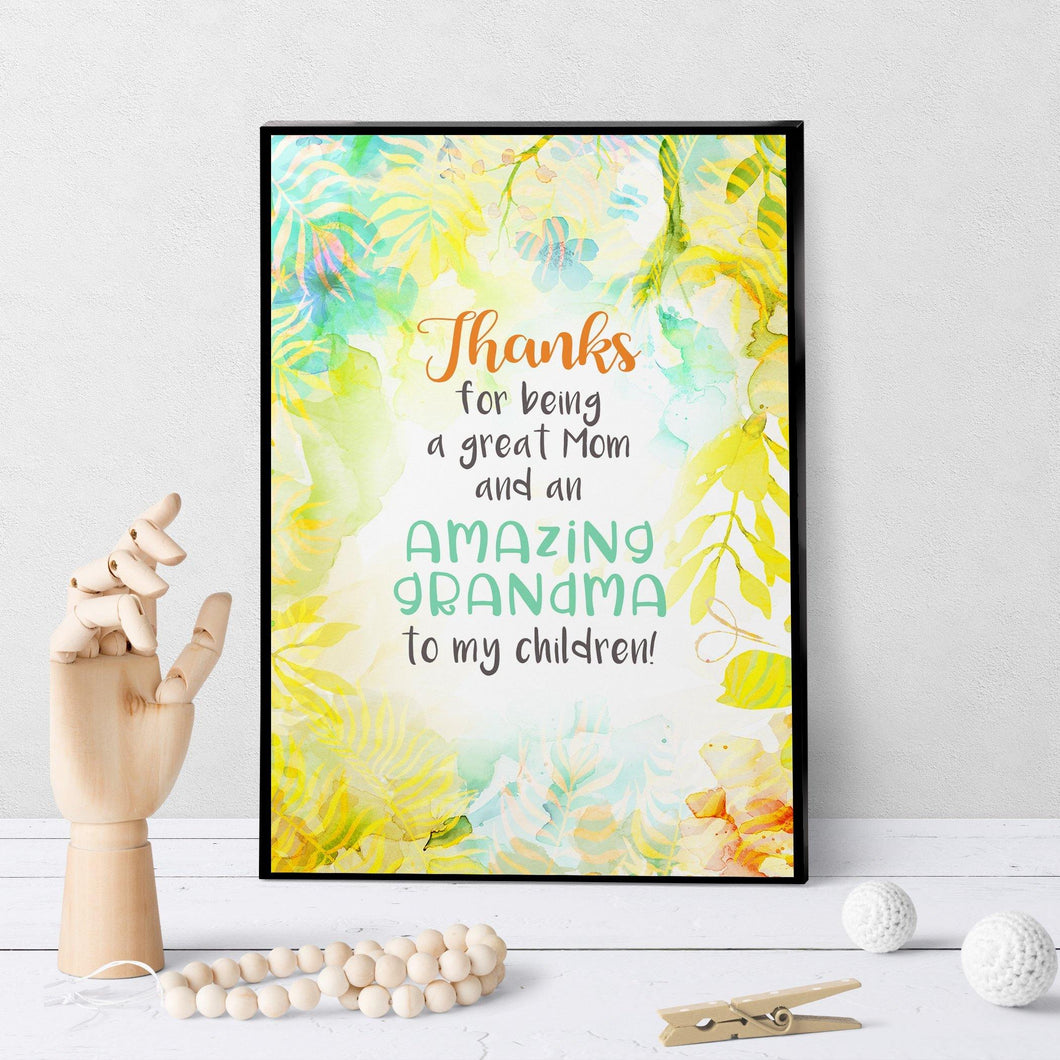 1197 Thanks For Being Such A Great Grandma Art - deloresartcanada