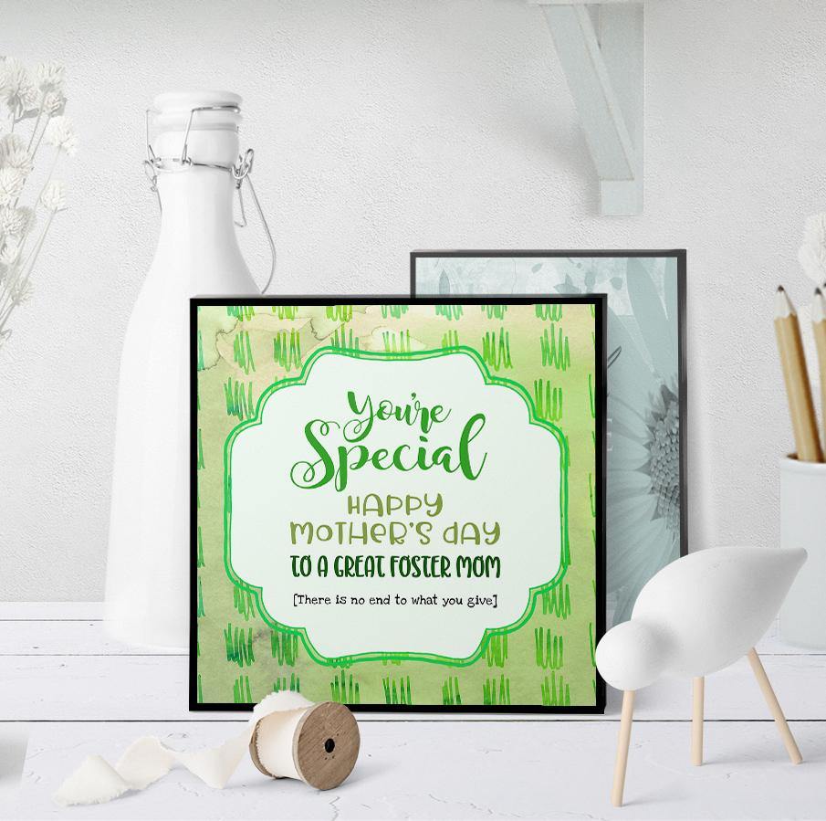 1199 Foster Mom Mother's Day Art - deloresartcanada