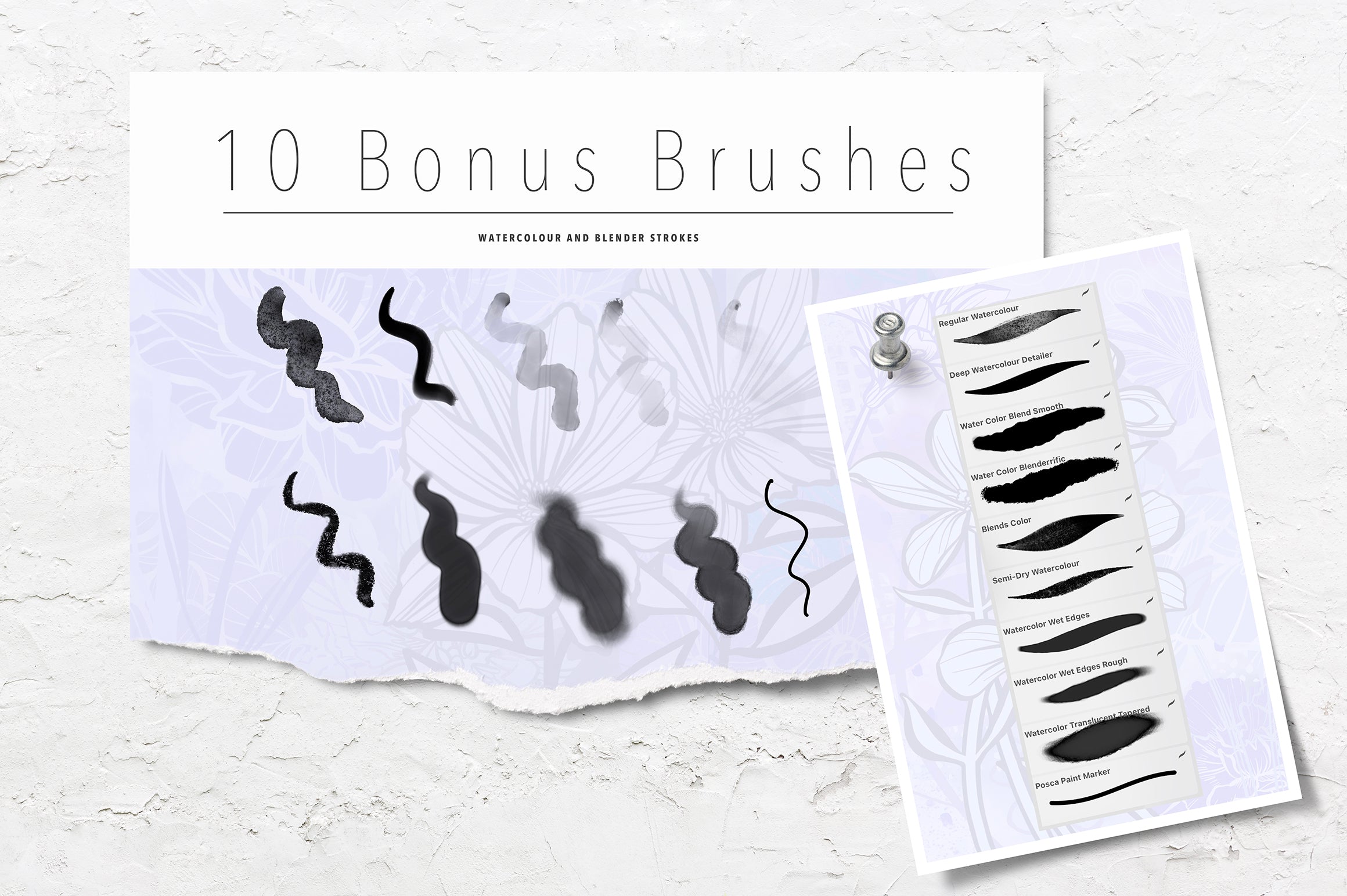 Volume 53 - Procreate Floral Brush Stamps 12