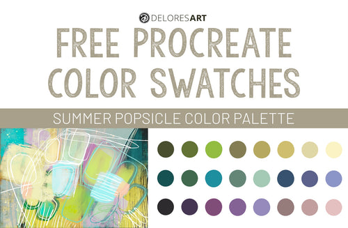 Summer Popsicle Color Swatches - deloresartcanada