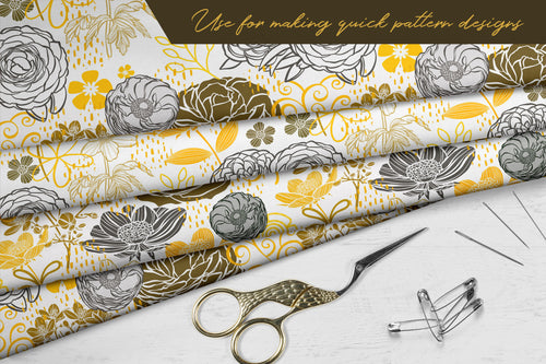 Volume 041 - Procreate Floral Brush Stamps 7 - deloresartcanada