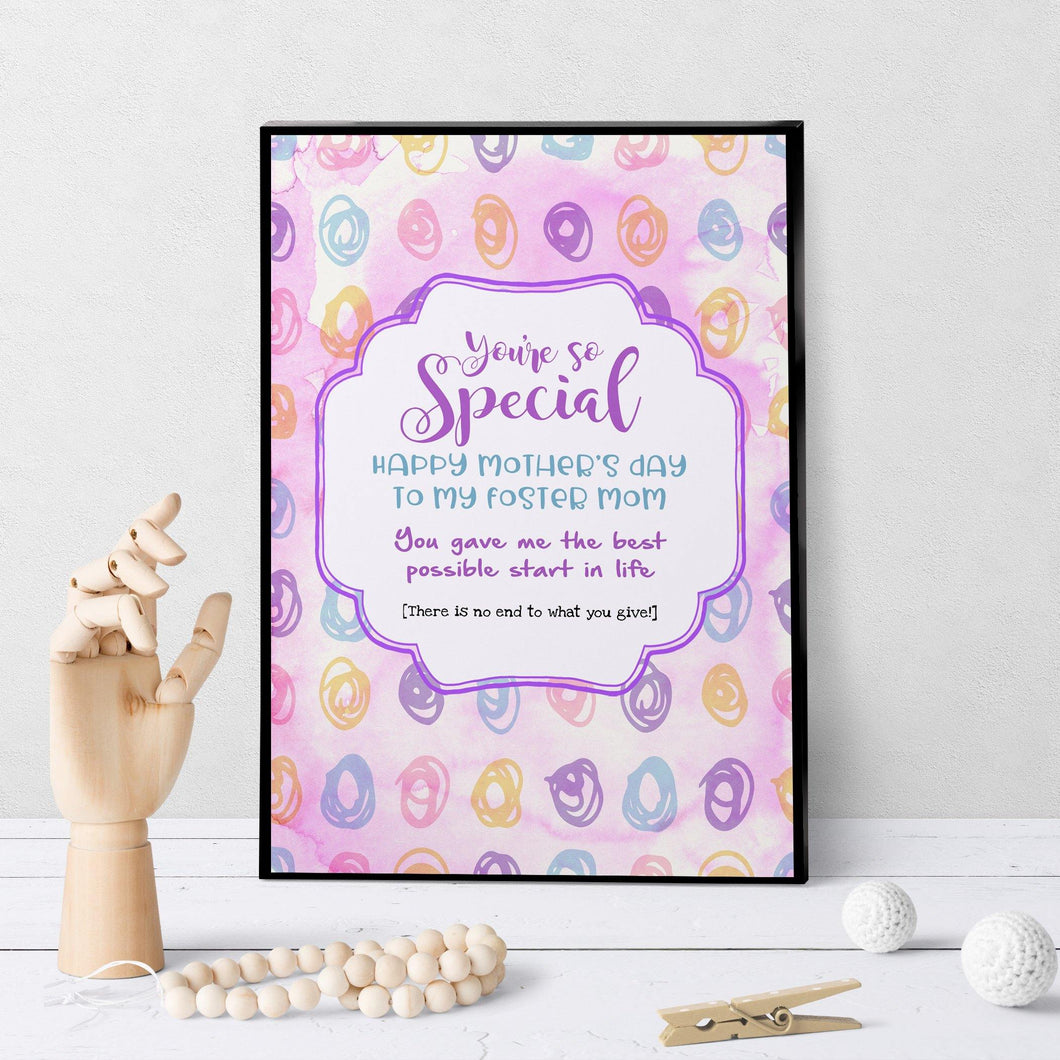 1200 Foster Mom Best Possible Start Art - deloresartcanada