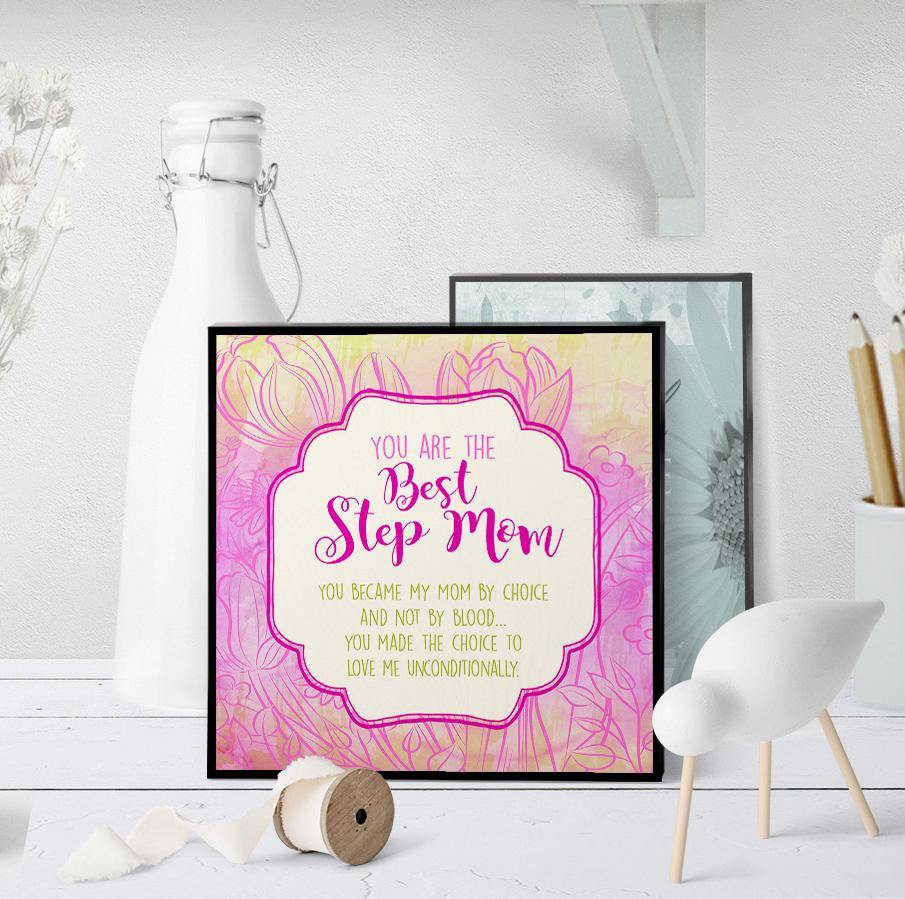 1201 Step Mom Mom By Choice Art - deloresartcanada