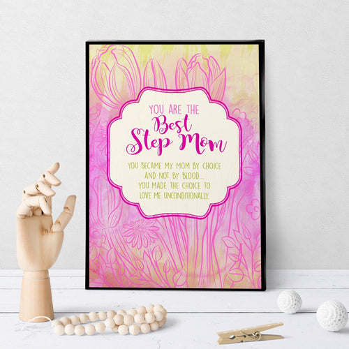 1201 Step Mom Mom By Choice Art - deloresartcanada