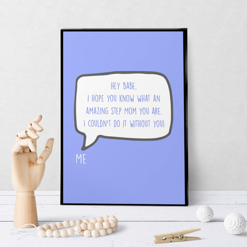 1208 Hey Babe Step Mother's Day Art - deloresartcanada