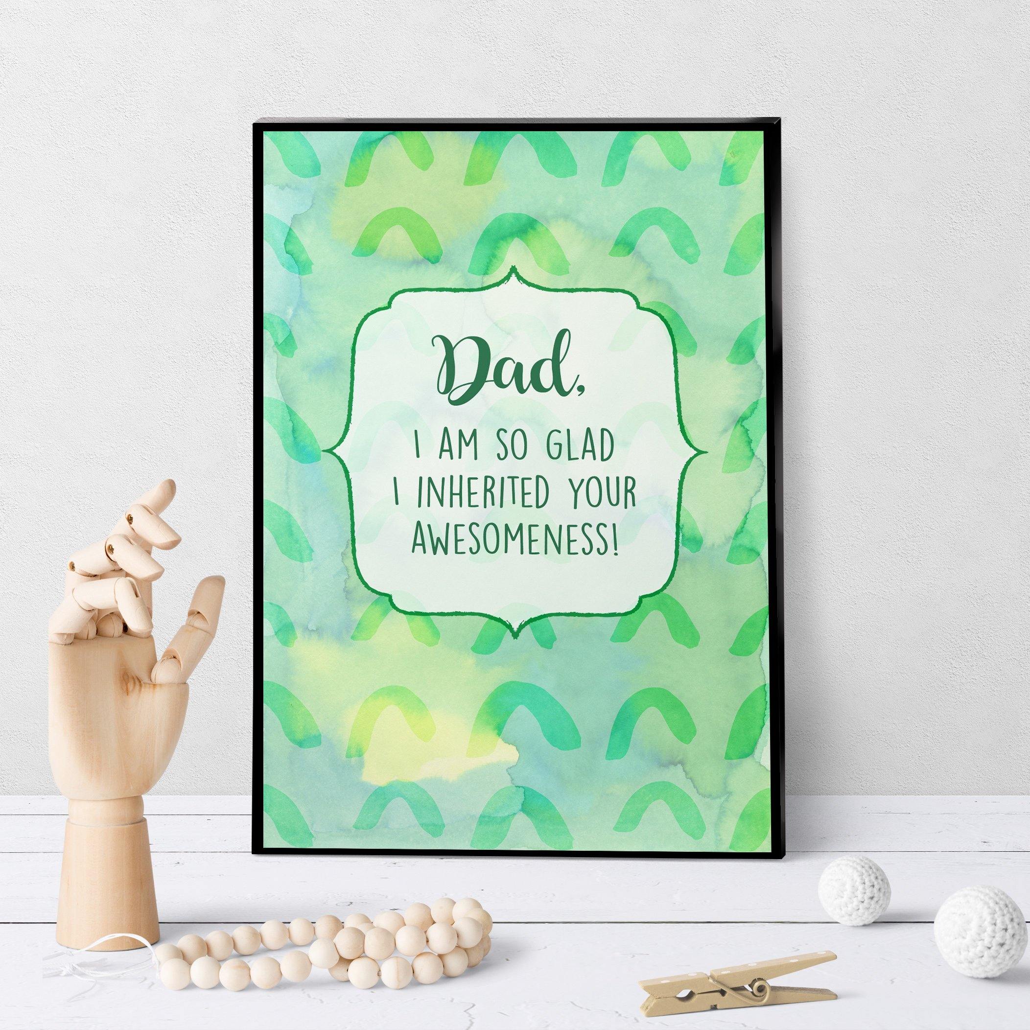 1214 Dad Awesomeness Art - deloresartcanada
