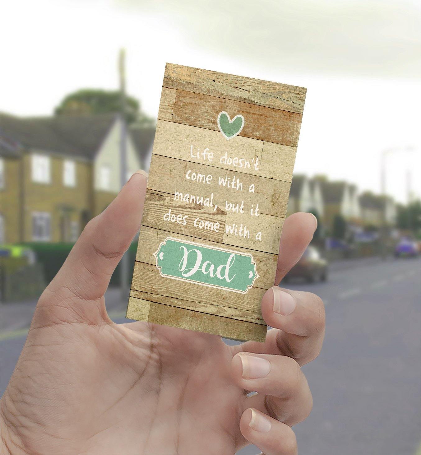 1216 Life Doesn't Come With A Manual Dad Art - deloresartcanada