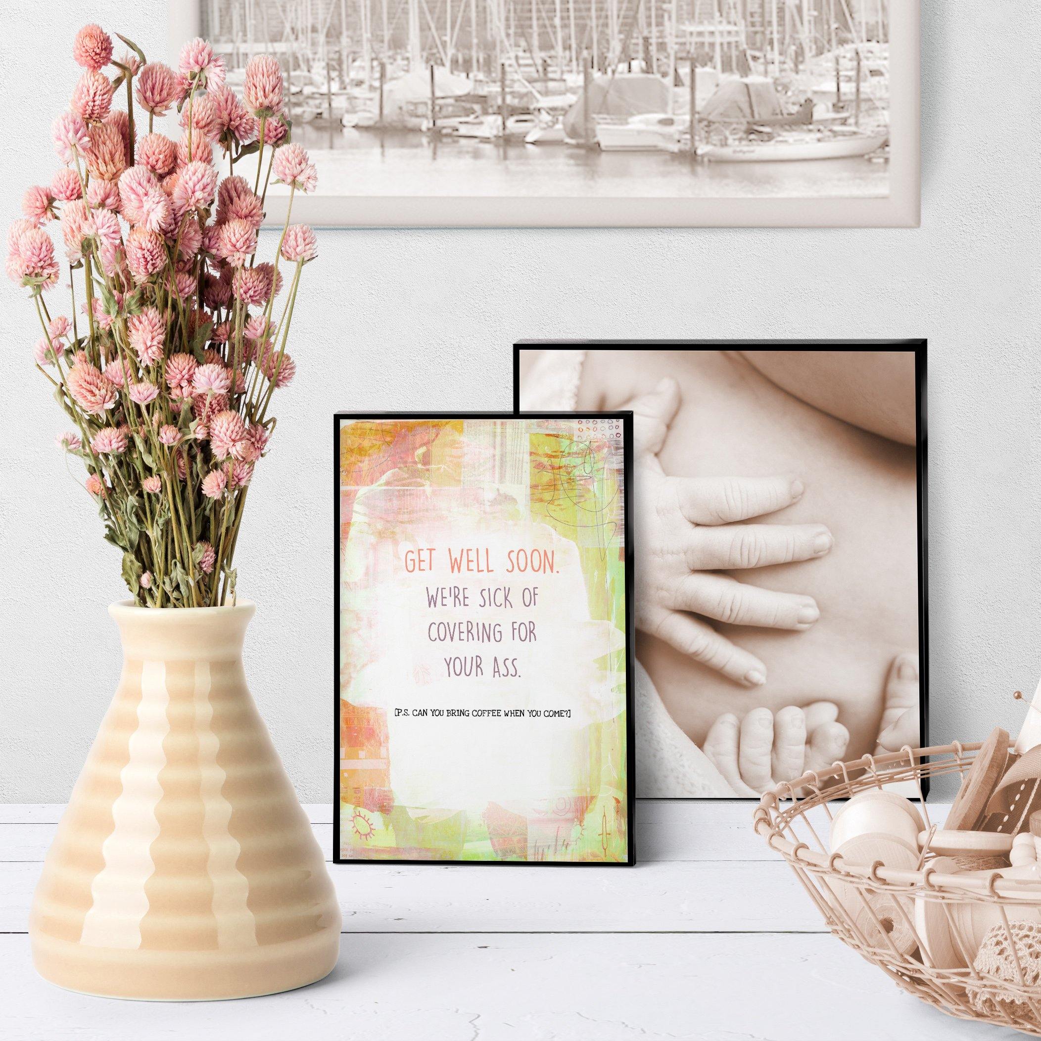 1231 Get Well Sick Of Covering Art - deloresartcanada