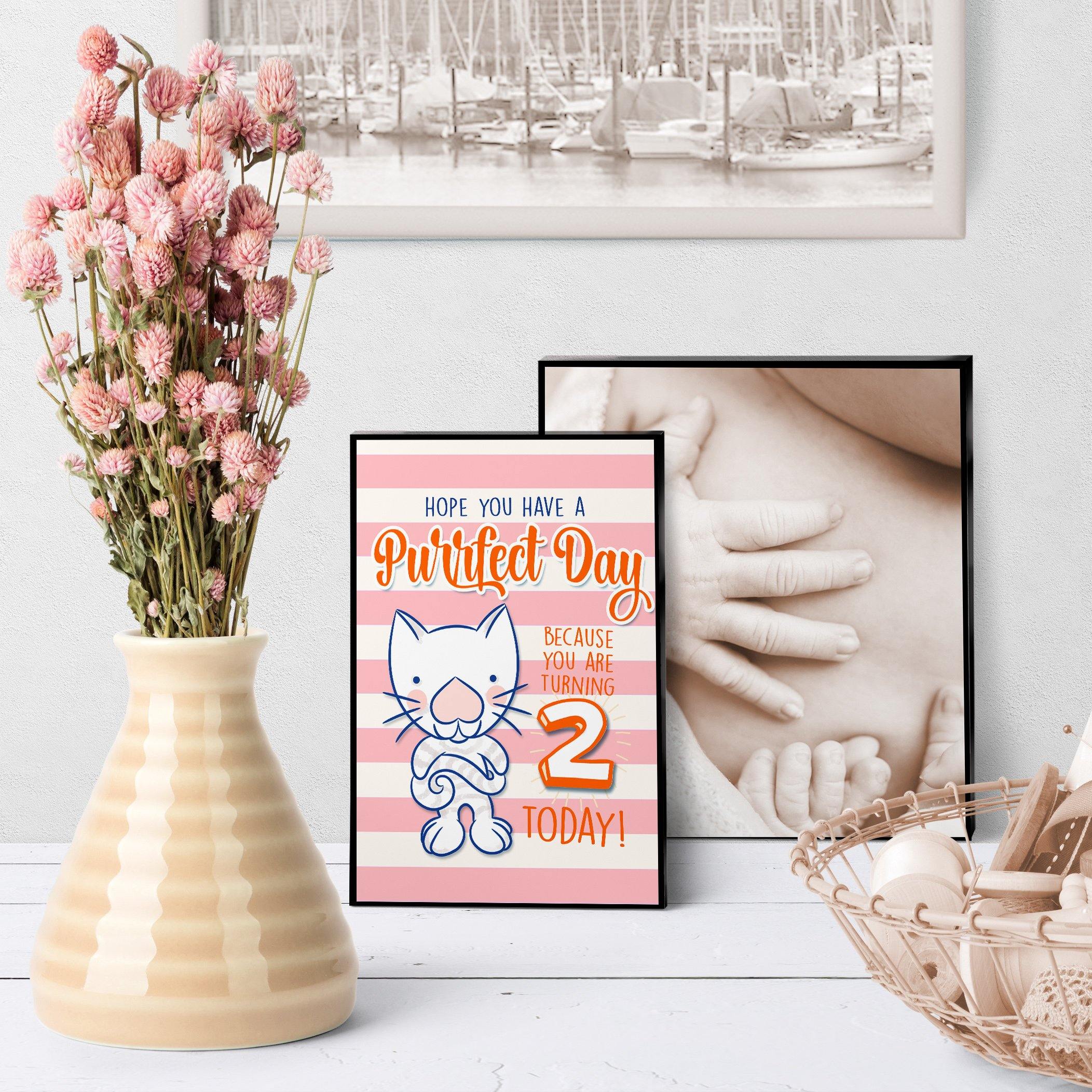 1236 Have A Purr Fect Birthday 2 Art - deloresartcanada