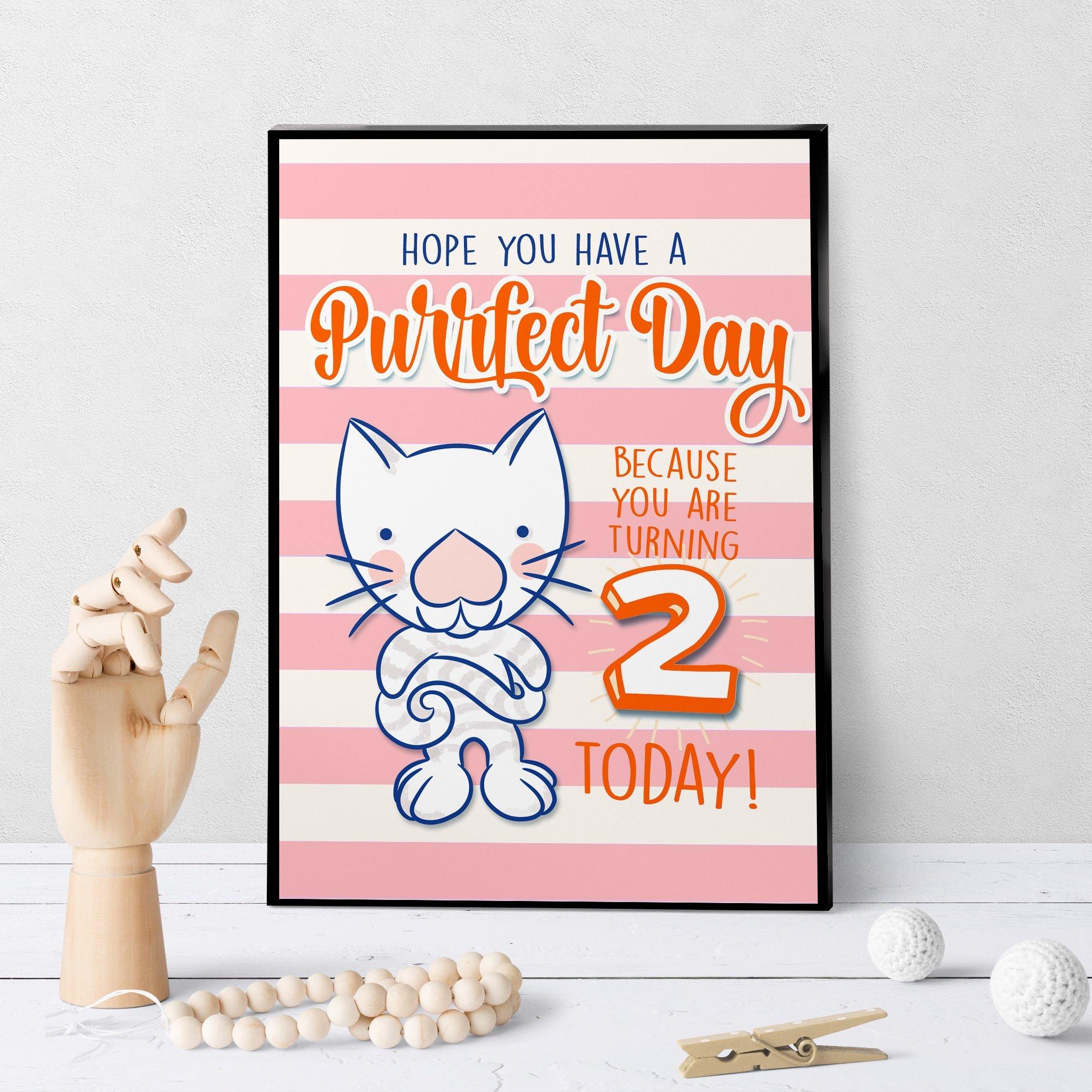 1236 Have A Purr Fect Birthday 2 Art - deloresartcanada