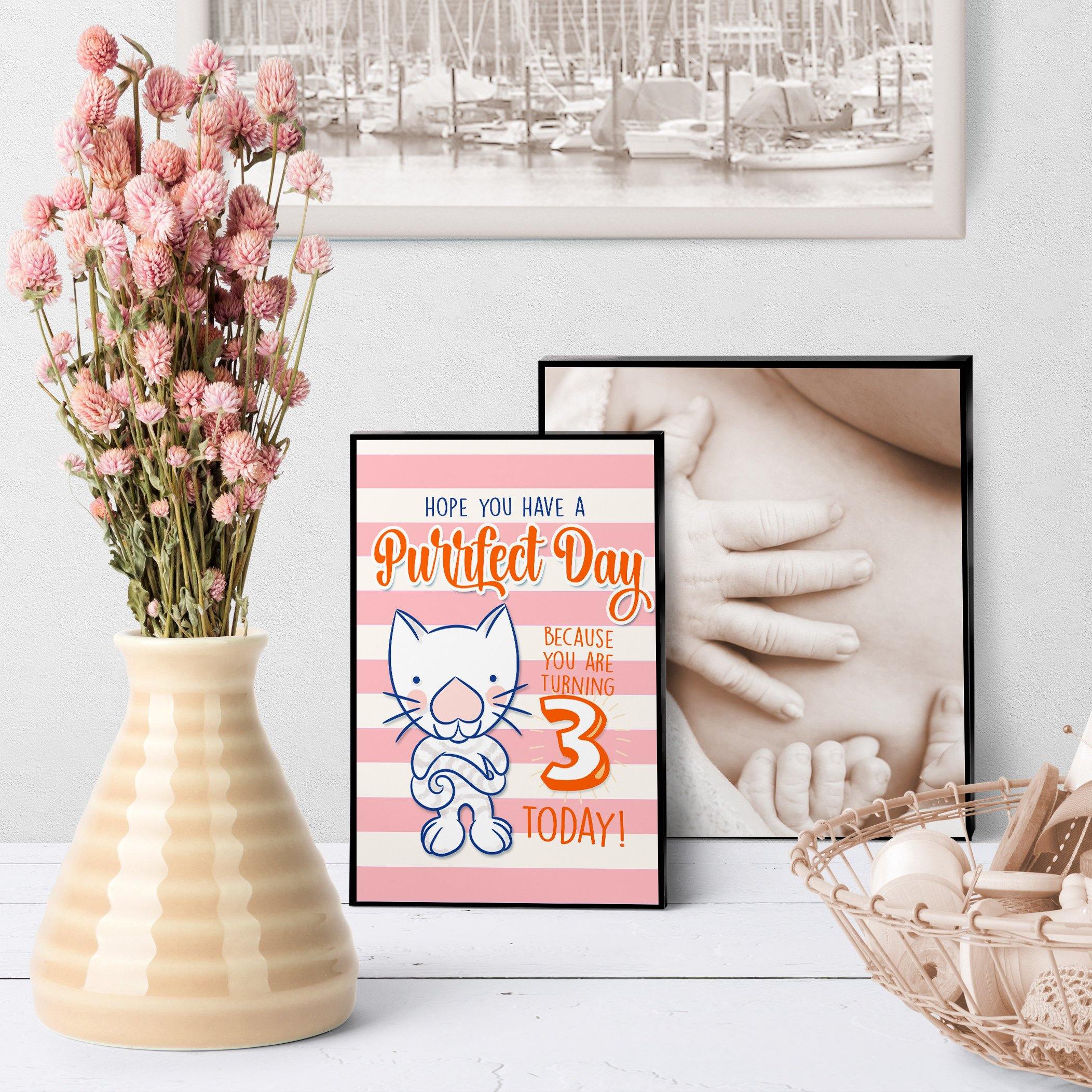 1236 Have A Purr Fect Birthday 3 Art - deloresartcanada