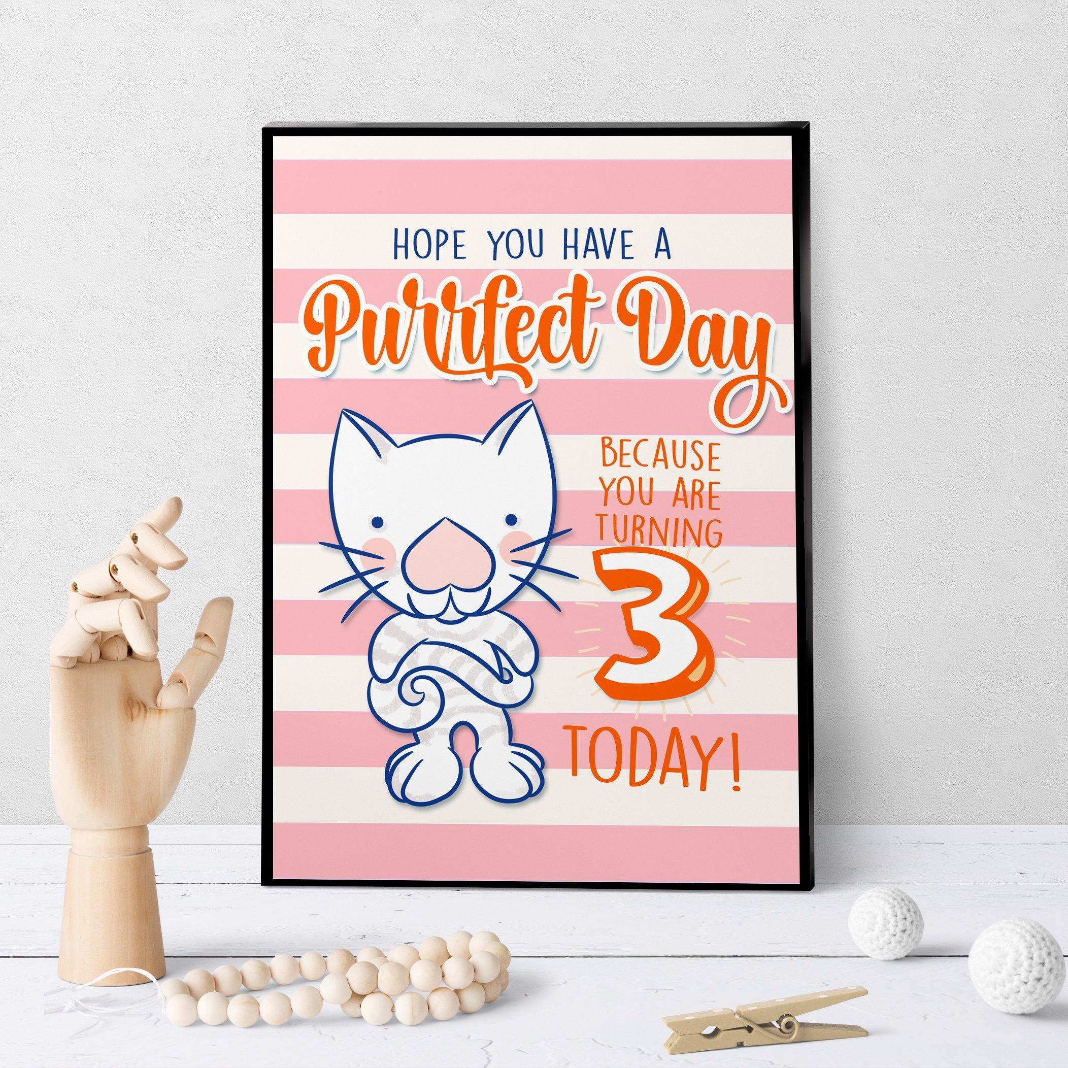 1236 Have A Purr Fect Birthday 3 Art - deloresartcanada