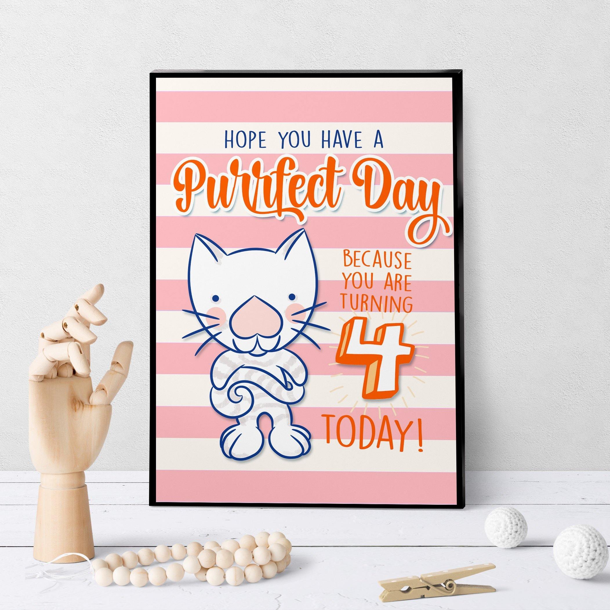 1236 Have A Purr Fect Birthday 4 Art - deloresartcanada