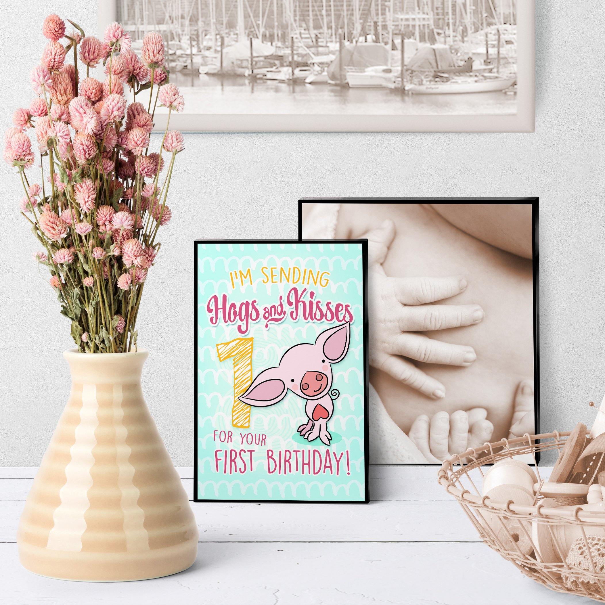1238 Piggy Birthday 1 Art - deloresartcanada