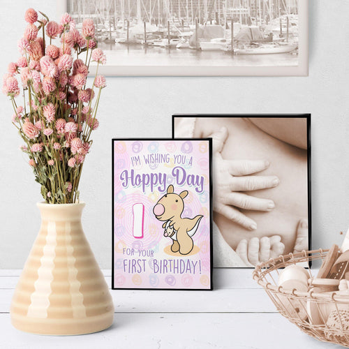 1239 Kangaroo Birthday 1 Art - deloresartcanada