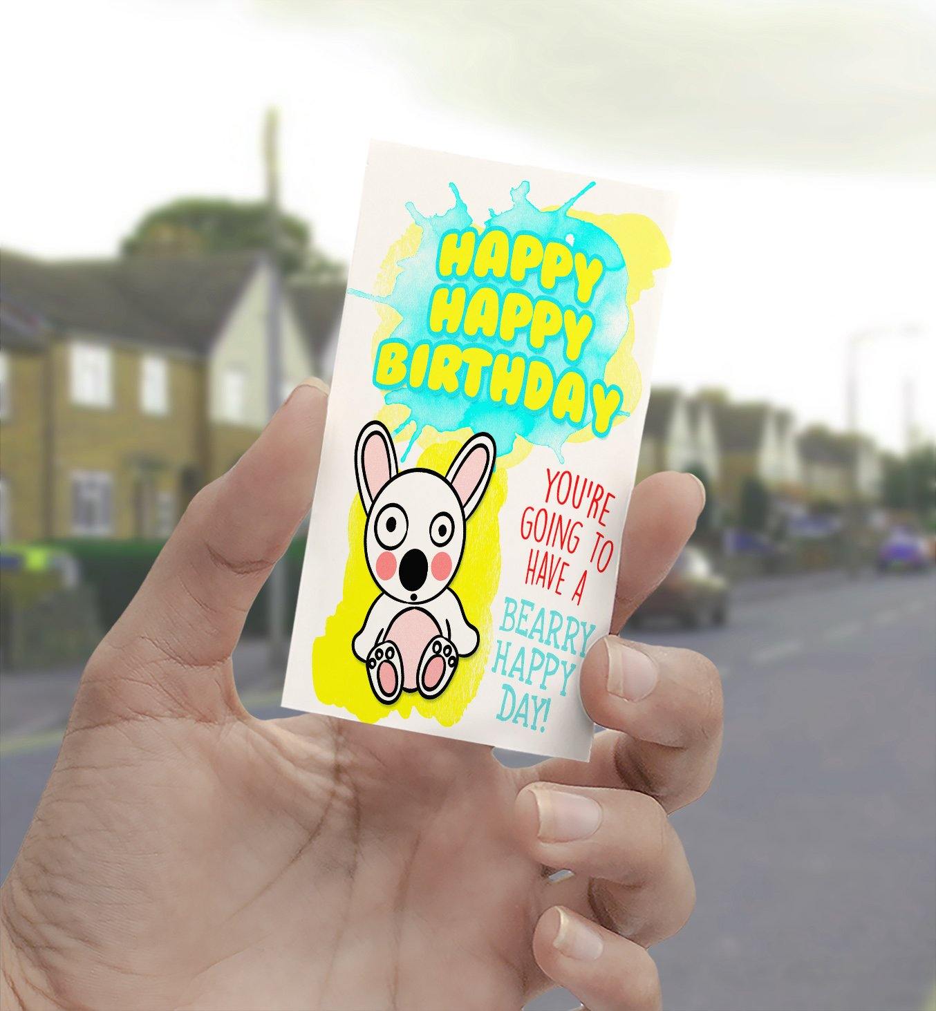 1240 Baby Bear Age 1 Birthday Art - deloresartcanada