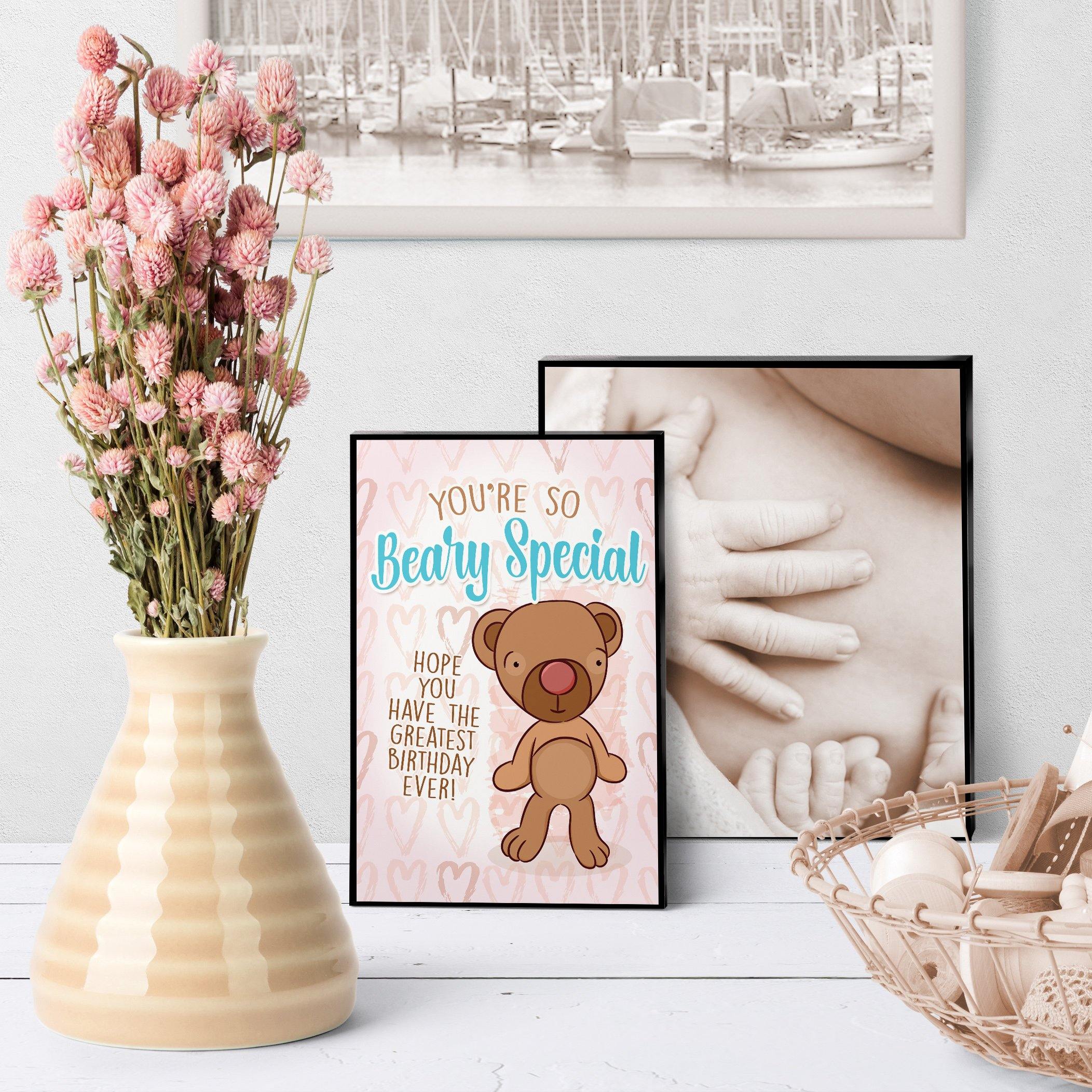 1241 Belly Bear Birthday Art - deloresartcanada
