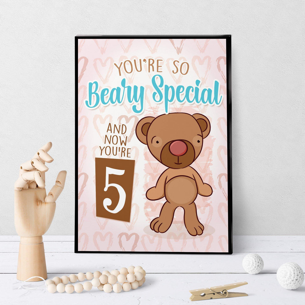 1241 Belly Bear Birthday 4 Art - deloresartcanada