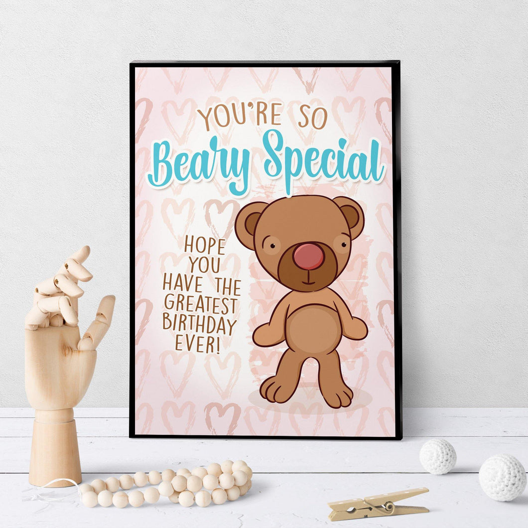 1241 Belly Bear Birthday 5 Art - deloresartcanada