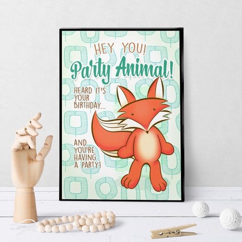 1242 Foxy Birthday 5 Art - deloresartcanada