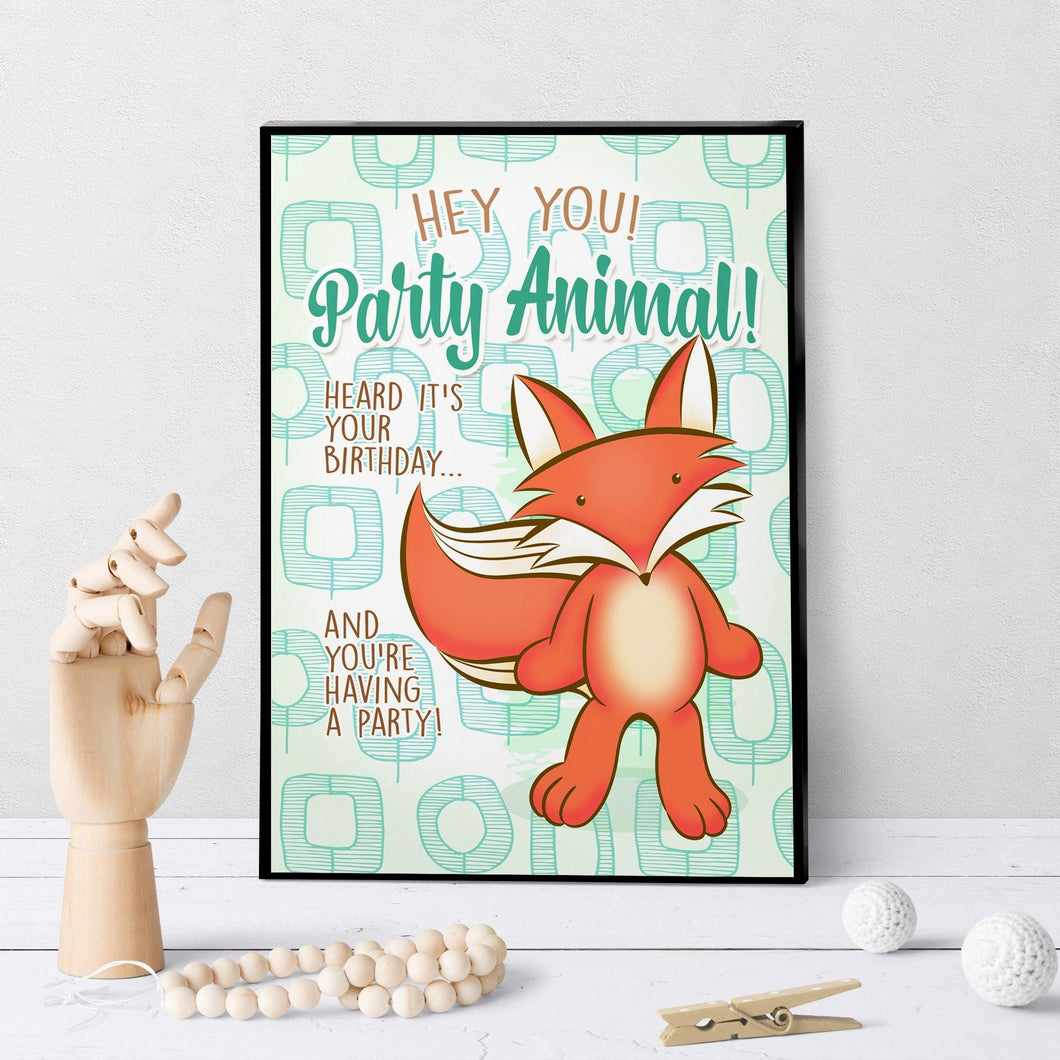 1242 Foxy Birthday 5 Art - deloresartcanada