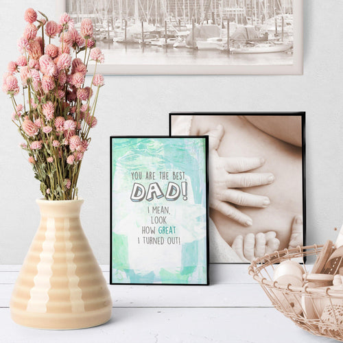 1254 Dear Dad You're The Best Art - deloresartcanada