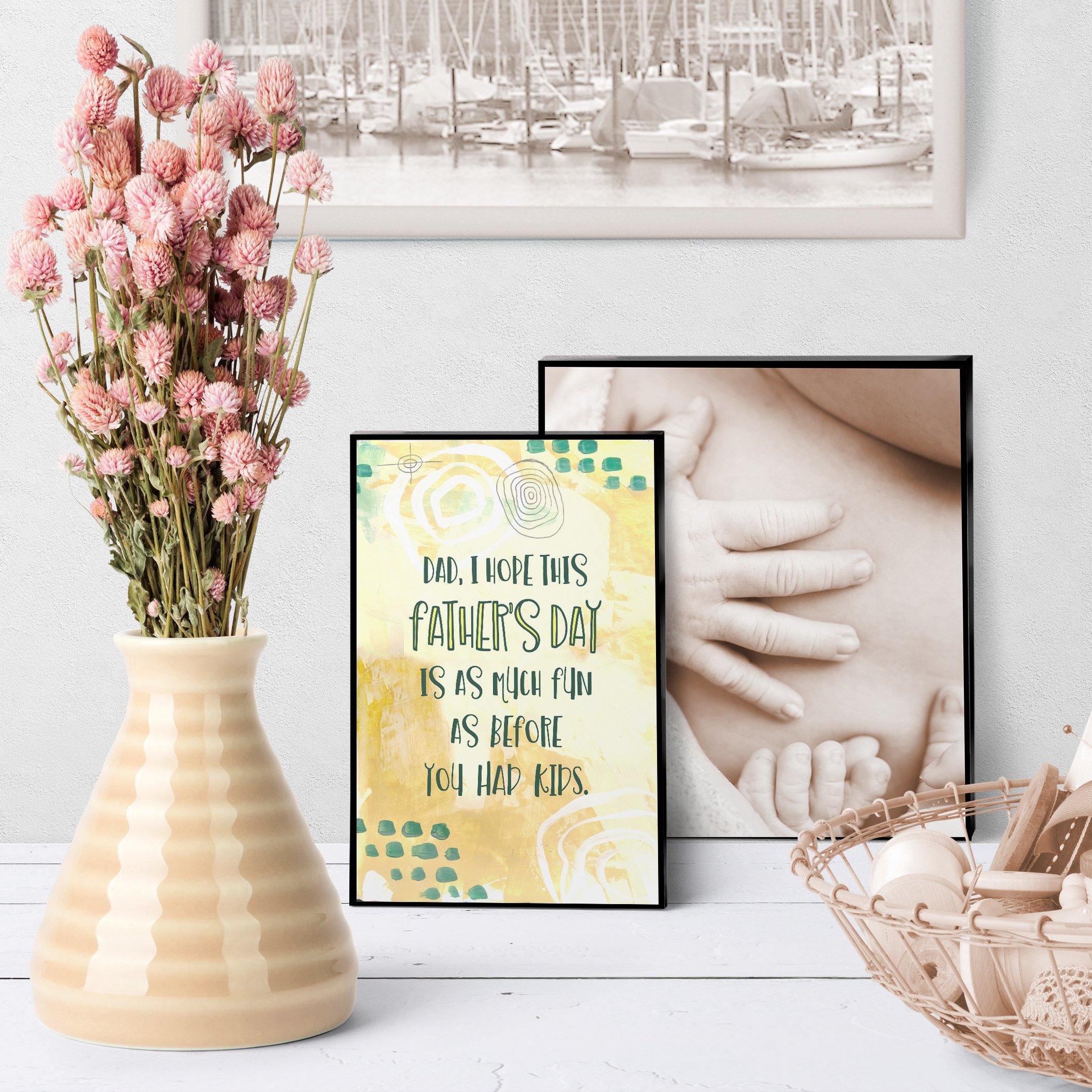 1258 Father's Day More Fun Than Before Kids Art - deloresartcanada