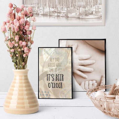 1264 It's Beer O'clock V2 Art - deloresartcanada