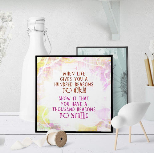 1271 Reasons To Smile Floral Art - deloresartcanada