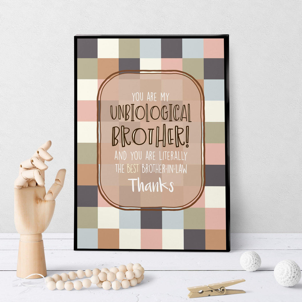 1278 Unbiological Brother Art - deloresartcanada