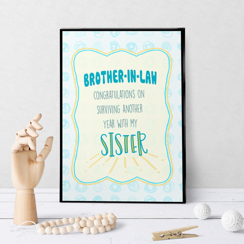1286 Another Year Surviving My Sis Brother In Law Birthday Art - deloresartcanada