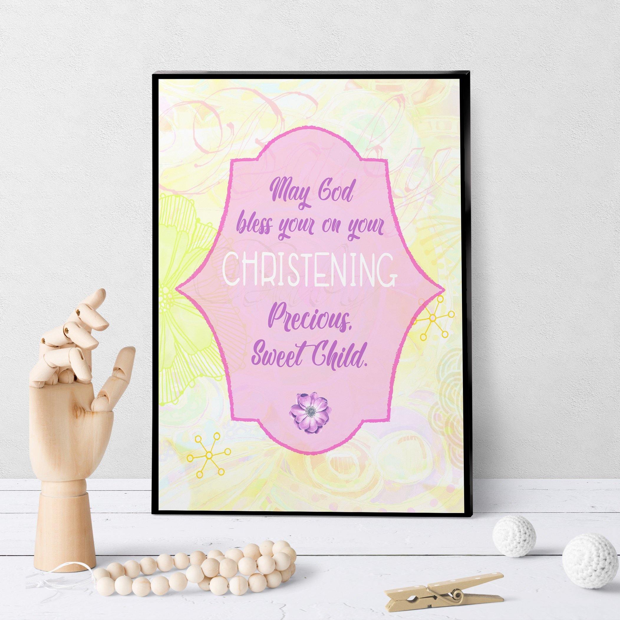 1289 Christening Special Child Art - deloresartcanada