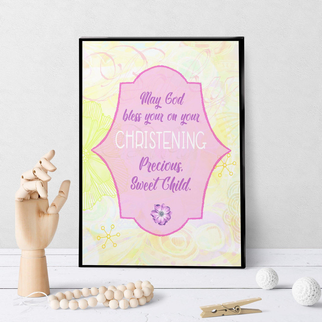 1289 Christening Special Child Art - deloresartcanada