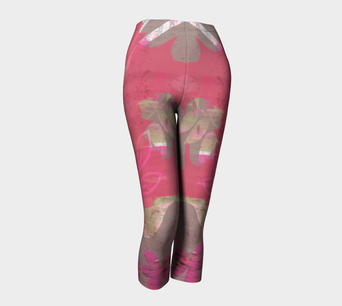 Flourish Collage Capris by Deloresart - deloresartcanada